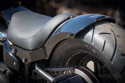 This will fit Softail Slim models but requires the use of the full-sized strut rail that&x27;s found on the Deluxe and Heritage model. . Softail slim rear fender conversion